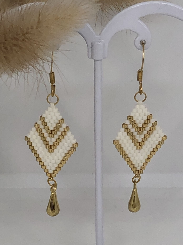 Boucles d'oreilles MILLY (bicolore)