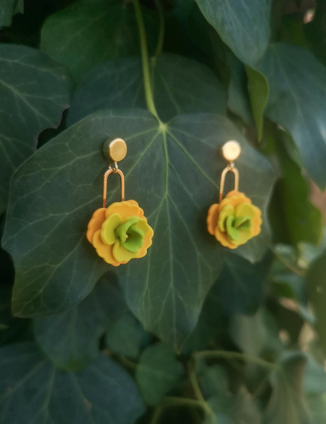Collection Florale Vent d'automne - Boucles d'oreilles Lyna