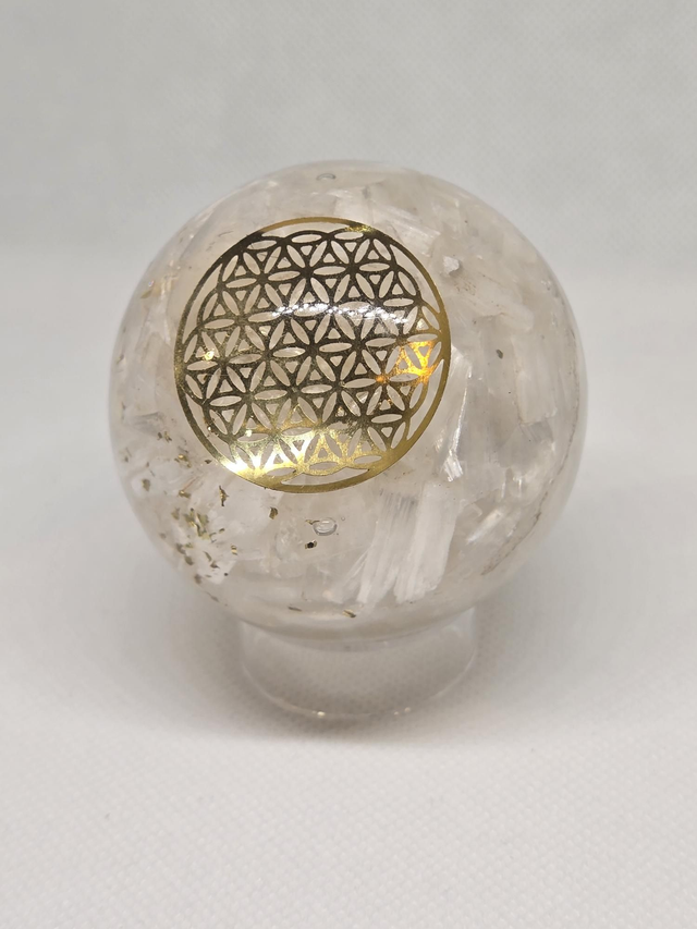 Sélénite en orgonite 