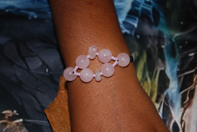 Bracelet quartz rose
