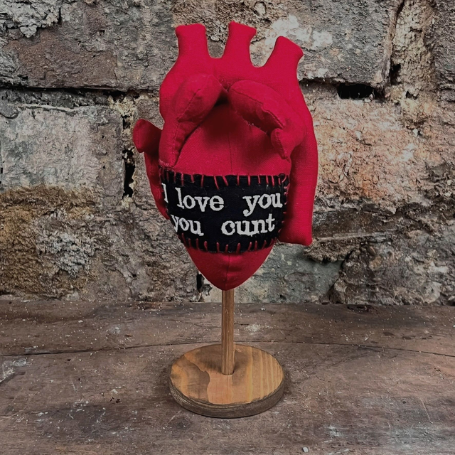 Anatomical Human Heart - I love you you cunt