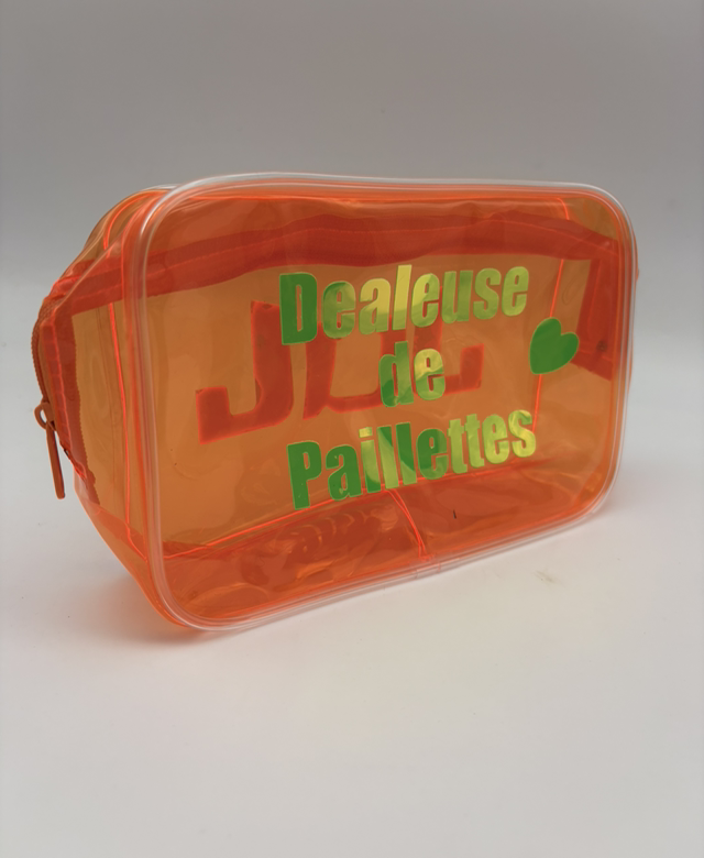 Pochette PVC phospho orange