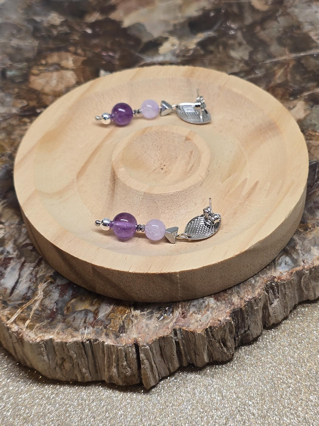 Boucles d'oreilles Améthyste