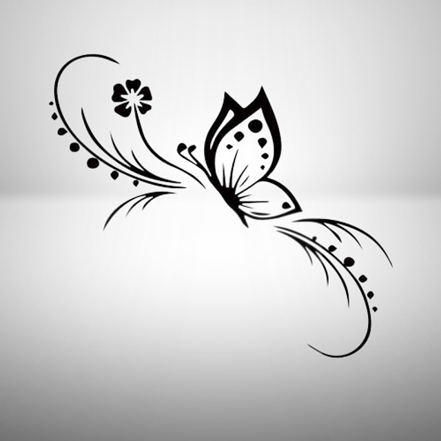 Sticker papillon modèle 2