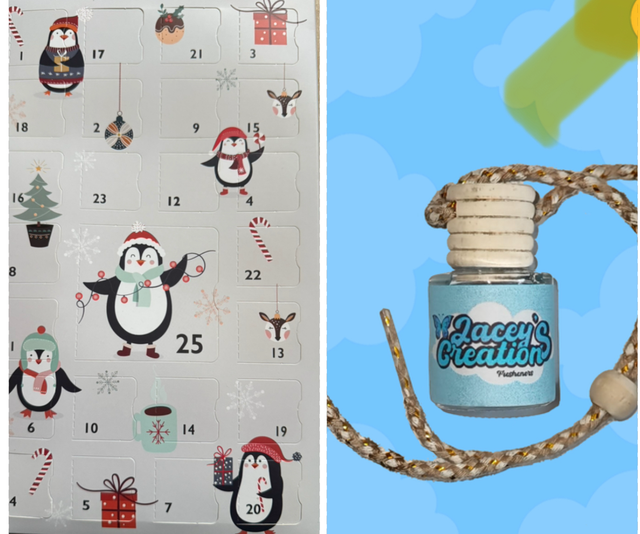 Advent calendar and car freshener
