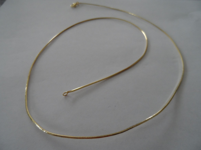 Collier à chaîne Serpent carrée