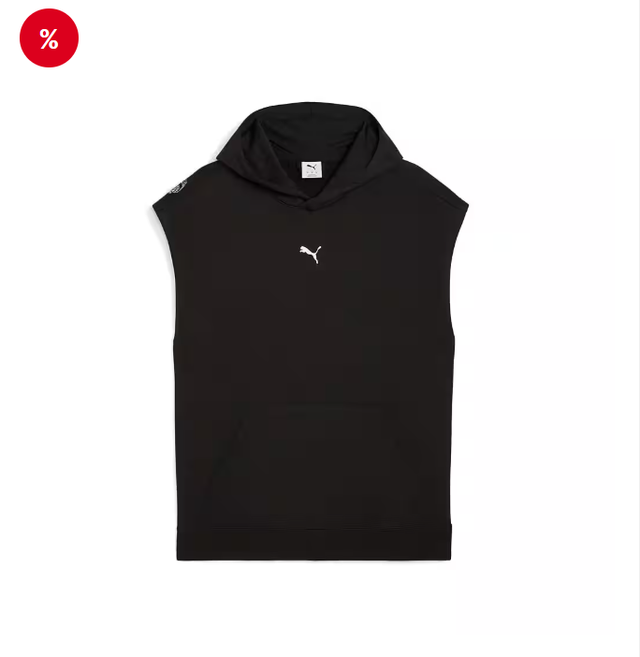 M PUMA GRAPHIC FT SLEEVELESS HOODIE