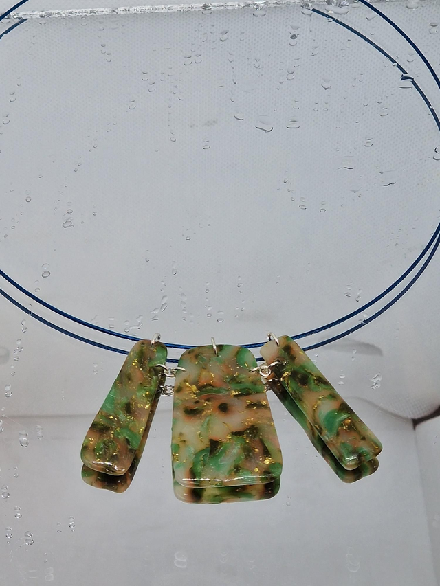 Ketting Marble groen