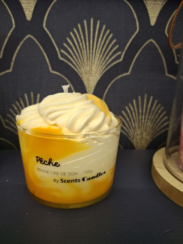 Bougie gourmande Pêche