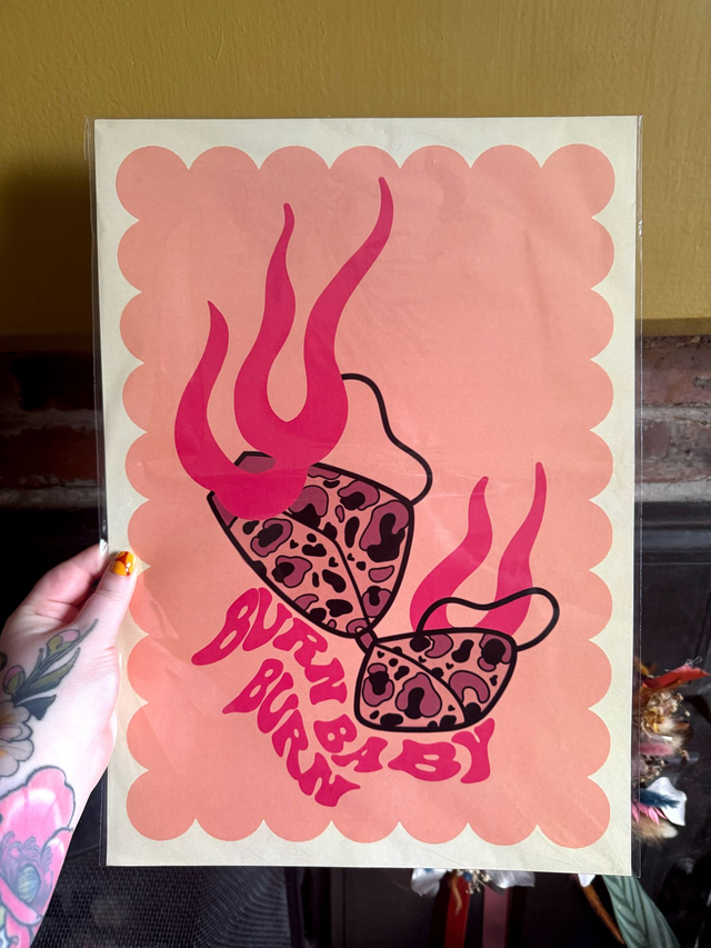 Burning Bra Print