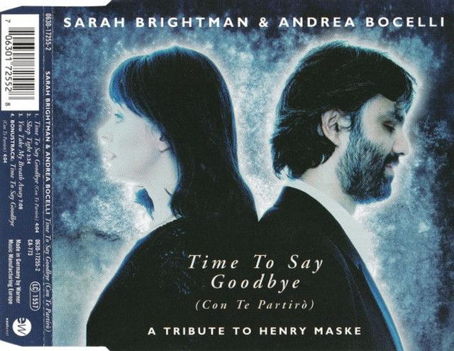 Sarah Brightman & Andrea Bocelli ‎– Time To Say Goodbye (Con Te Partirò) Audio CD