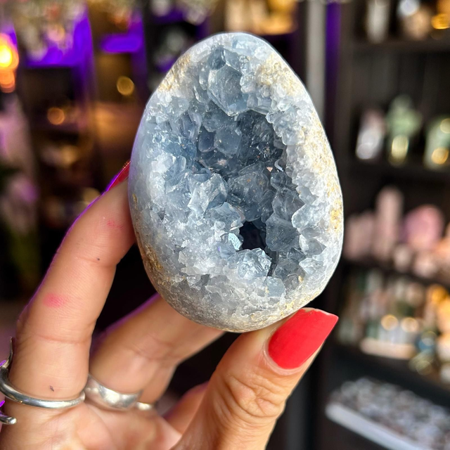 Celestite Egg Geode R53G2