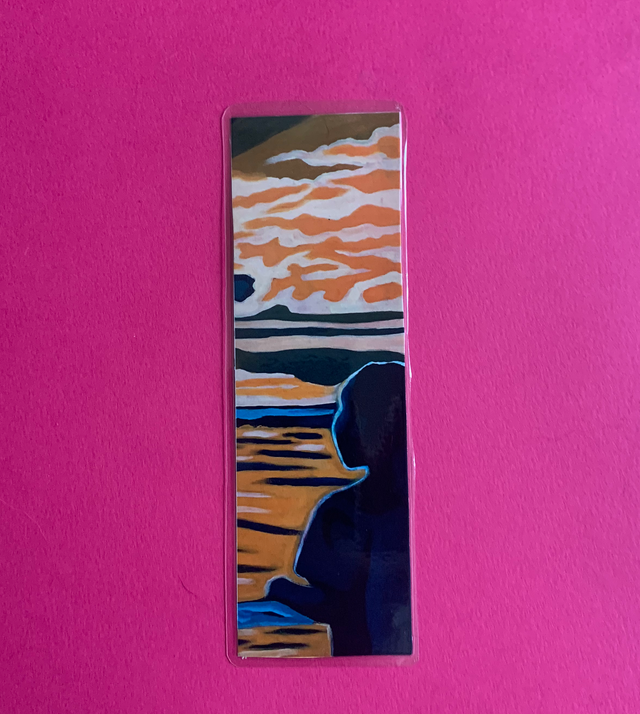 Marque page imprimé et plastifié - tirage d&#039;oeuvre &quot;Après la pluie, n°5&quot;