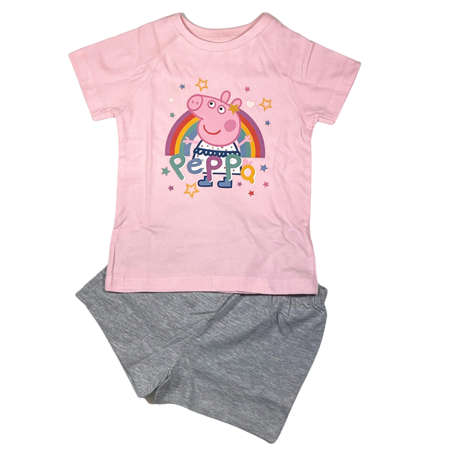 Girls Peppa Pig Shorts Pyjama Set 2-5 Years