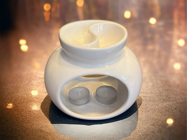 Large Cream Mixology Tea Light Burner