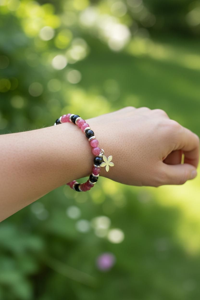 Bracelet Tourmaline /Tourmaline melon d'eau