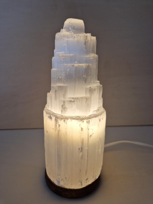 Sélénite, lampe / 001