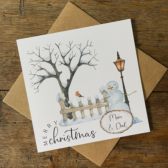 H29 Christmas Card Mum &amp; Dad