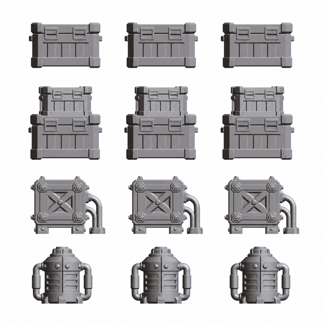 Sci-Fi Crates &amp; Machinery