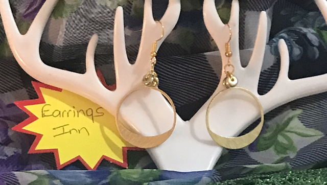 Gold Colour Dangling Earrings- GCD84