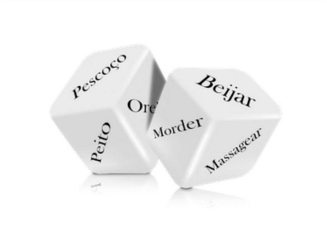 Dado jogo cubo amor com 2 unidades