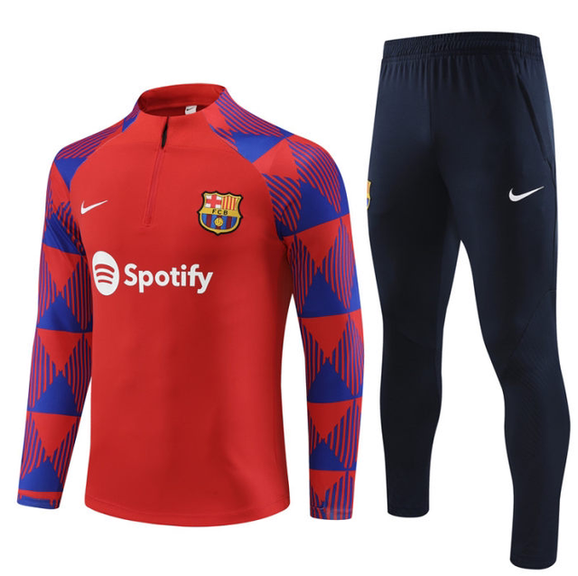 Adulte FC Barcelone 2023-2024 Quick Dry Casual rouge 