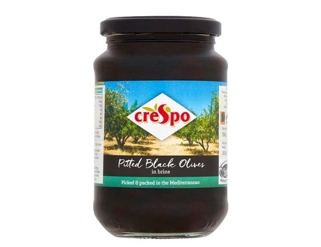 Crespo Pitted Black Olives in Brine 354g
