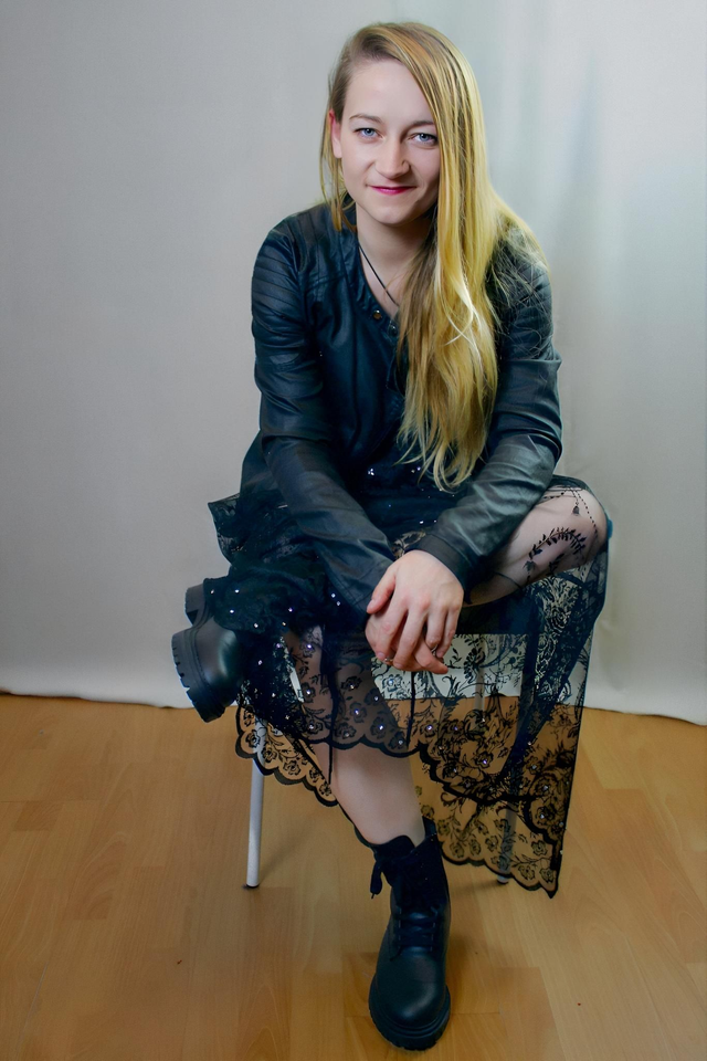 BLACK SPARKLE Transparent Lace Skirt With Swarovski Crystals 