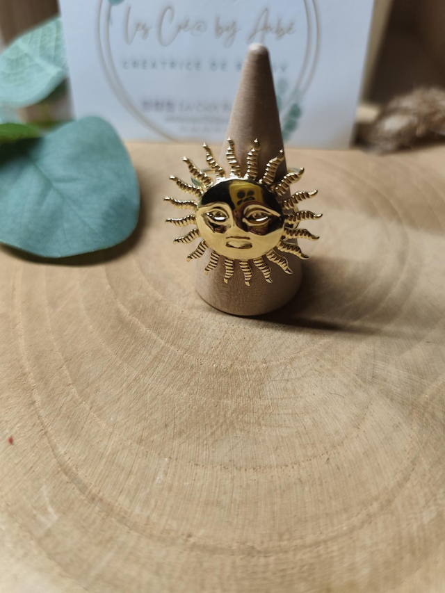 BAGUE SOLEIL ACIER INOXY GOLD/ AJUSTABLE 0000256