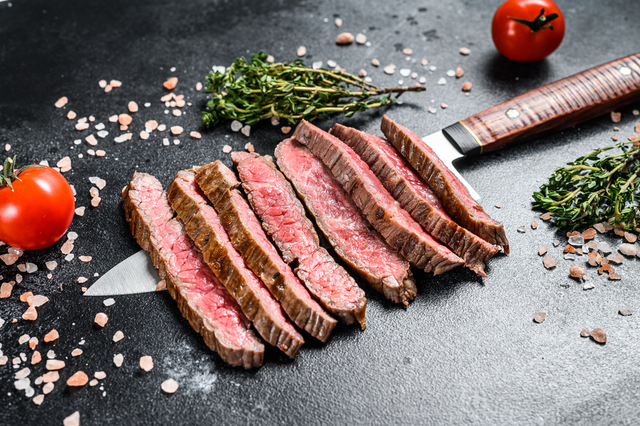 Beef Flat Iron Steaks  (£21.49 per kg) 2 per pack
