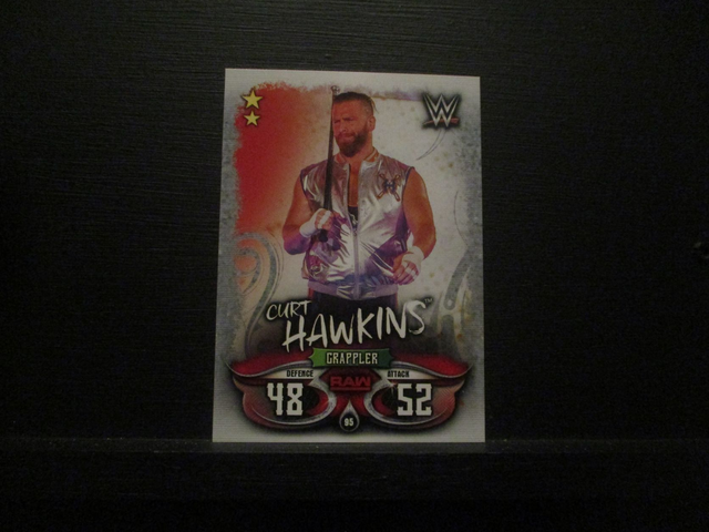 Curt Hawkins - Raw Slam Attax Live Original Trading Card #95