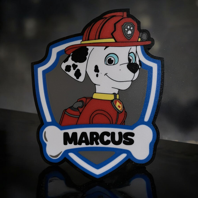 Lampe 3D Marcus Pat’Patrouille LED - Pour les petits héros en herbe ! 