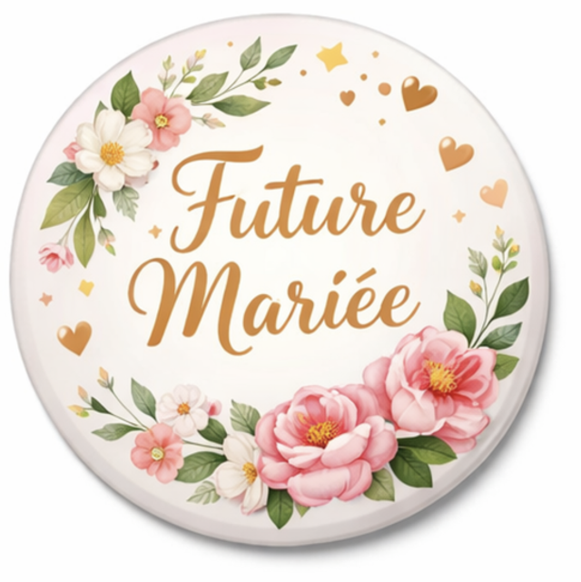 Badge future mariée 