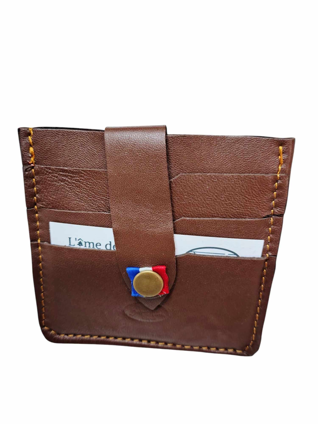 Porte-cartes recto verso - Tabac