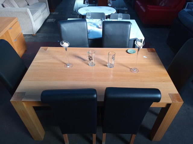 Dining table with Six chairs
