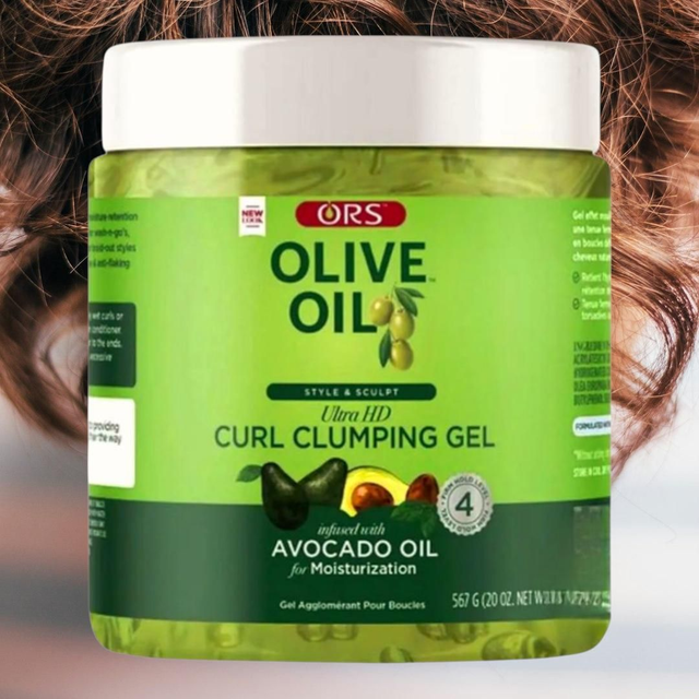ORS Olive Oil Ultra HD Curl Clumping Gel – 567g | Smoothing Gel & Shine

