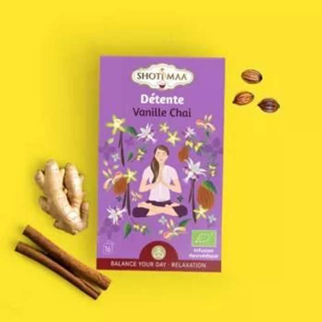 Tisane bio &quot;Détente&quot; Vanille Chaï