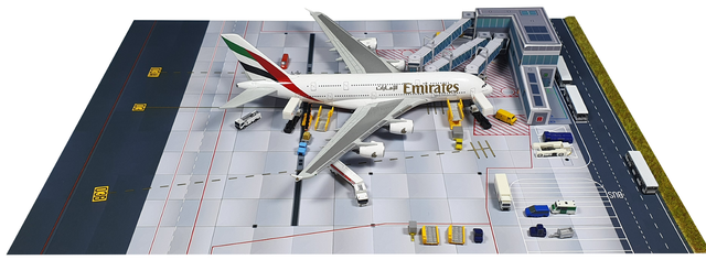 Diorama Remote Gate A380 1/500 (A4 29,78 x 21 cm) ohne Flugzeug