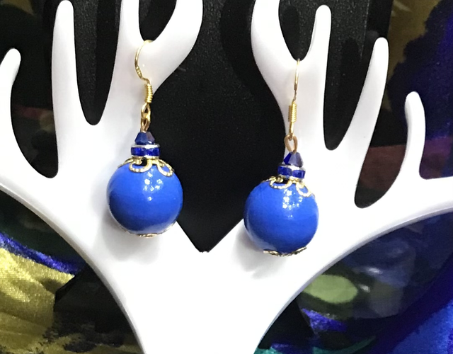 Blue Dangling Earrings - BLDE31