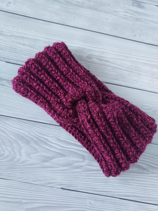 Pink Crochet Ear Warmer, Earwarmers, Crochet Headband, Knit Headband, Child Earwarmer Size 4-12 Yrs