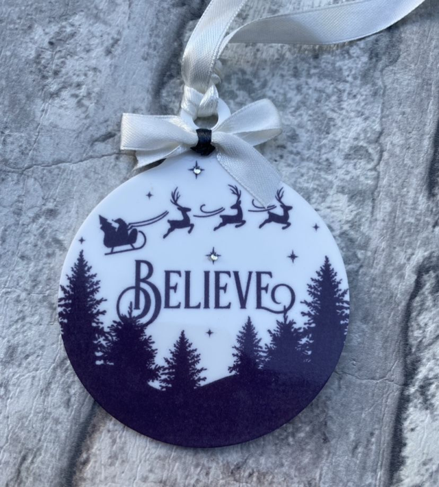 Believe bauble
