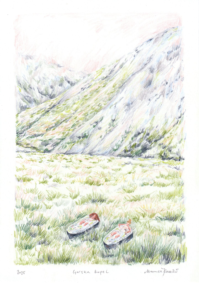 'Gorska kopel' Giclée Print