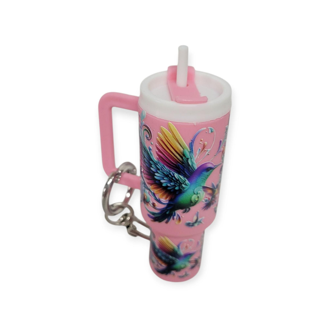 Porte cles gourde colibri 