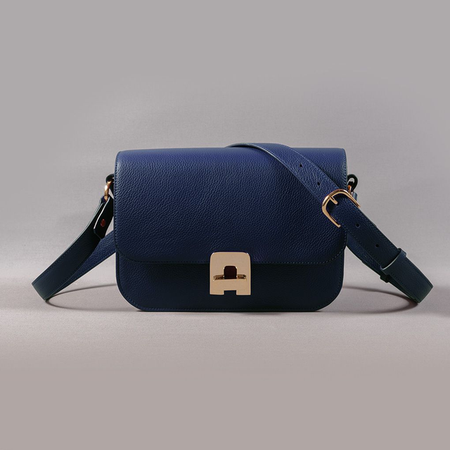 Crossbody Bag | Blu Leather - Mr. Trevis