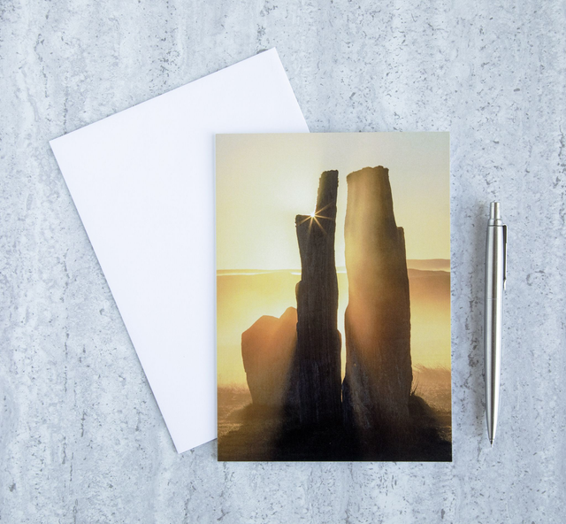 Sunrise at Callanish III Blank Card