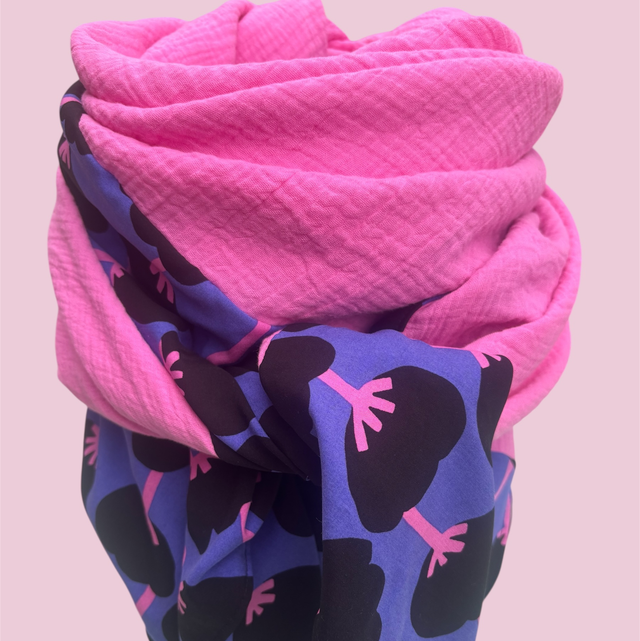 ÉCHARPE ROSE BONBON 
