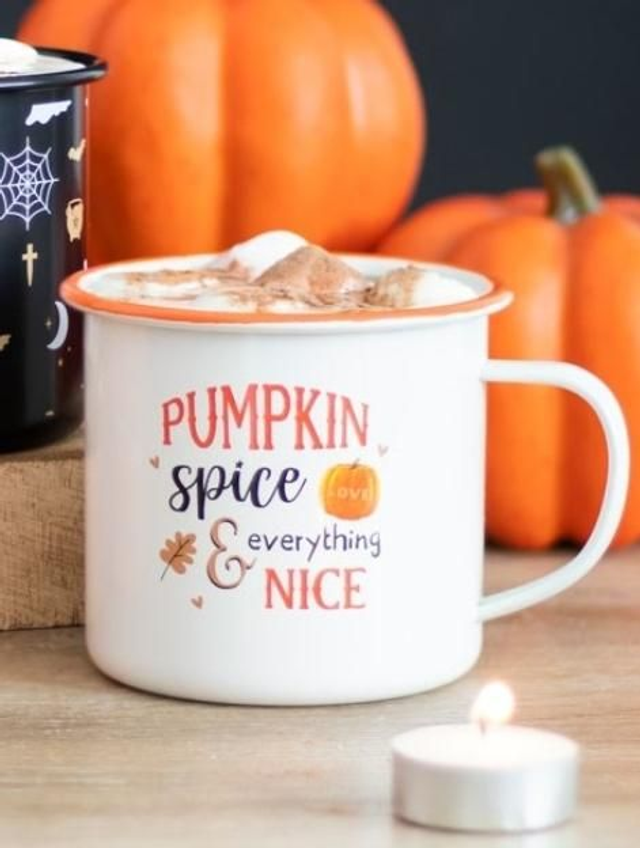 Pumpkin Spice Enamel Mug