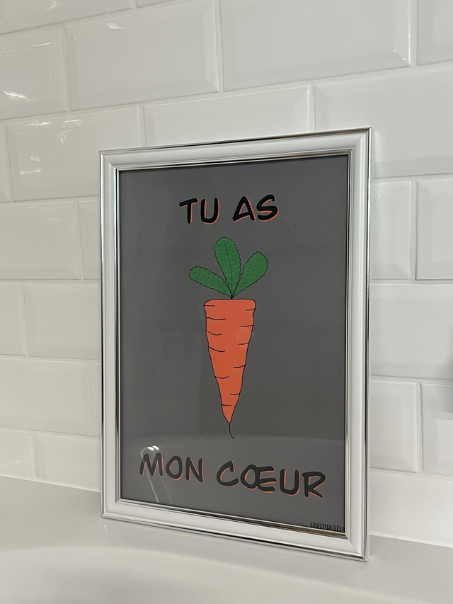 Affiche &quot;Carotte&quot; A4