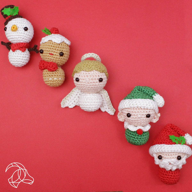 Häkelset Mini Weihnachtsdeko