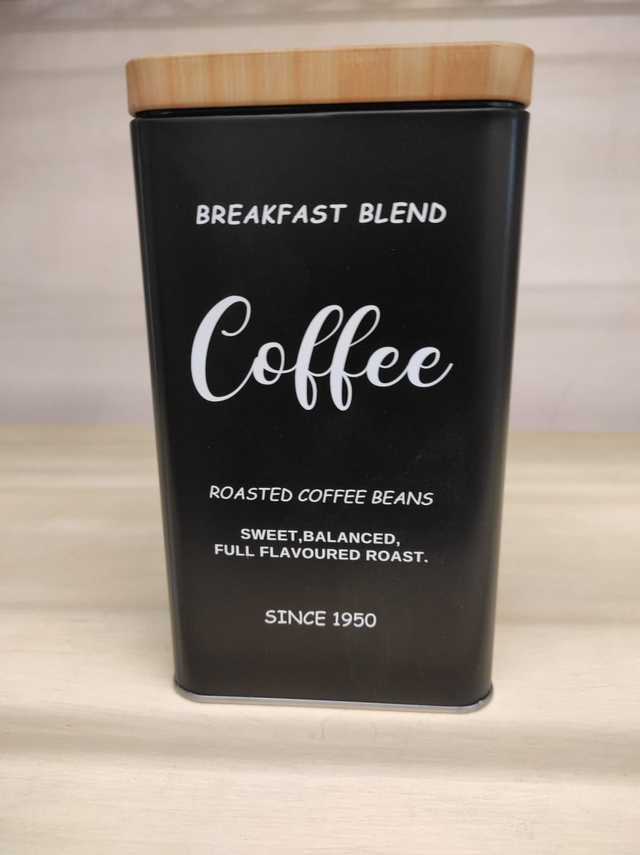 Scatola in latta porta caffè